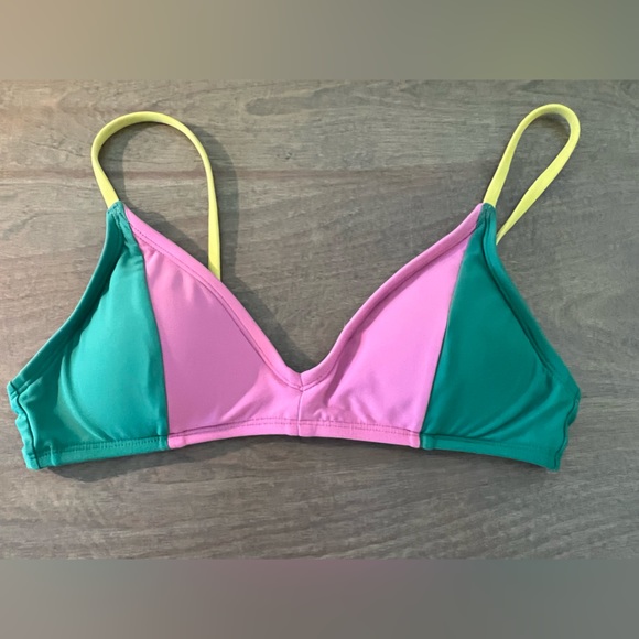 French bikini top in colorblock by J.Crew - Picture 2 of 8